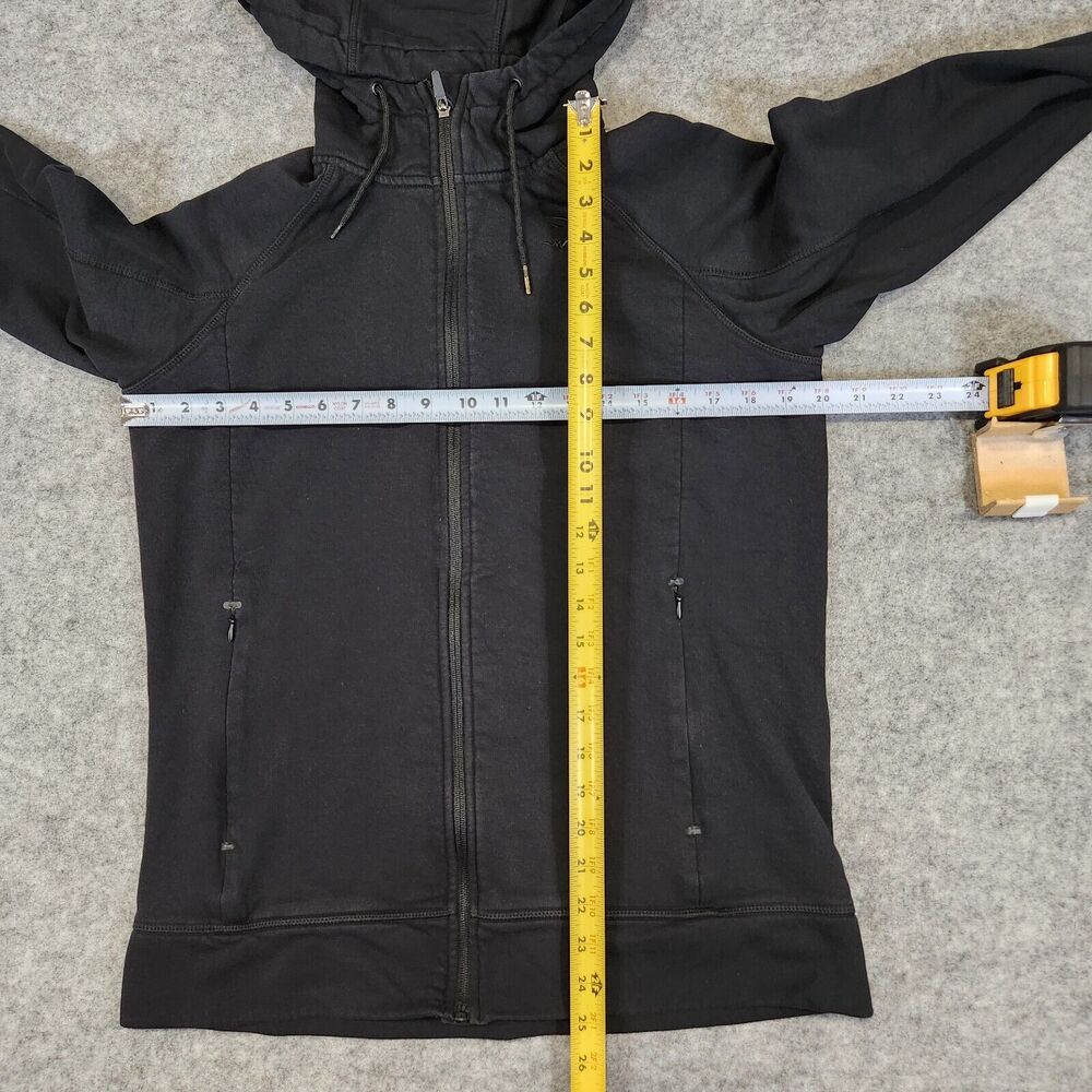 Gymshark Womens M Medium Black‎ Full Zip Scuba Hoodie Jacket Compression Gym - Picture 6 of 12